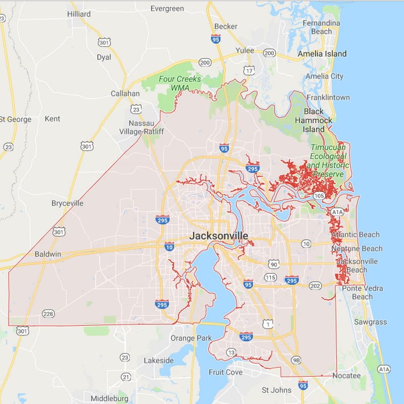 Florida County Boundary And Road Maps For All 67 Counties 7802