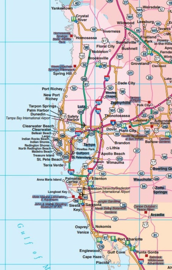 Map Of Florida West Coast Printable Maps | My XXX Hot Girl