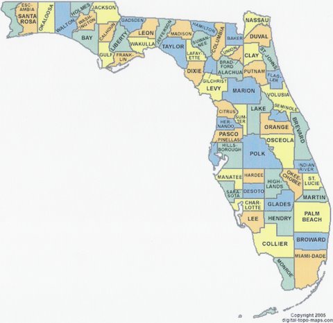 Printable Florida County Maps Counties