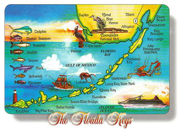 florida keys travel map