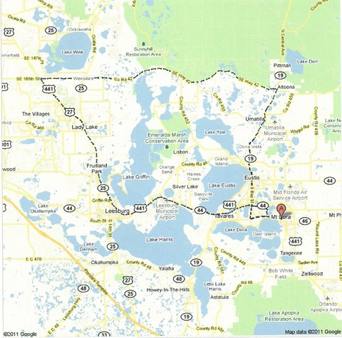 Central Florida Road Trips And Scenic Drives with Maps