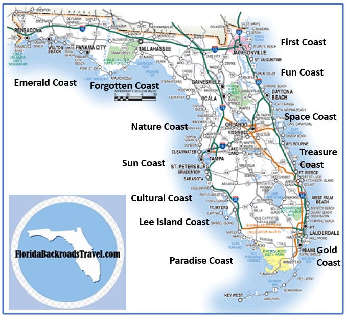 Map Of Florida West Side - Amargo Marquita