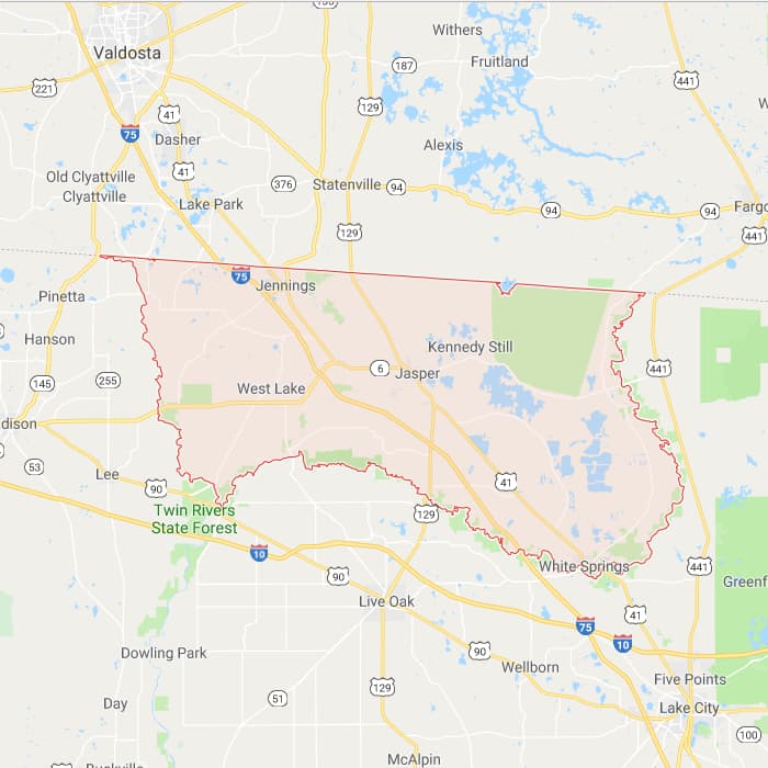 All 67 Florida County Interactive Boundary and Road Maps