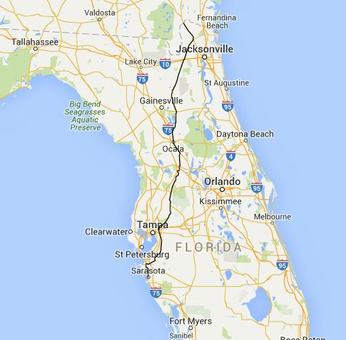Florida Road Trips On The North South Highways