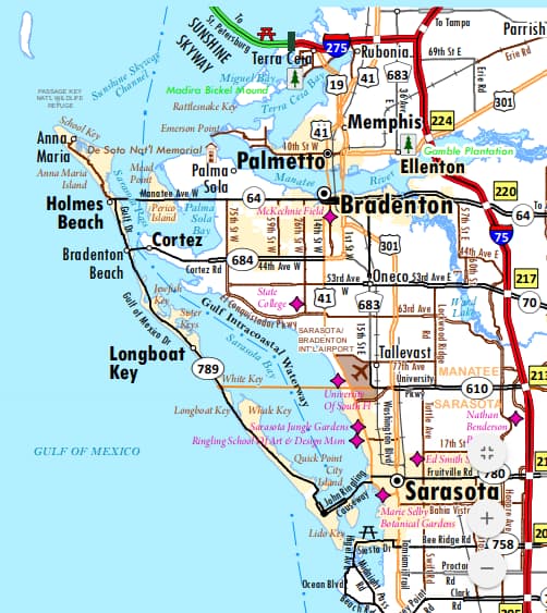 Florida City Maps: Street Maps For 167 Towns and Cities
