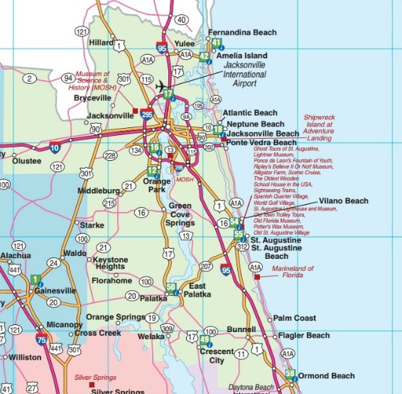 road map of florida georgia line Florida Road Maps Statewide Regional Interactive Printable road map of florida georgia line