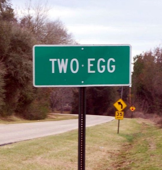 Two Egg Florida Sign