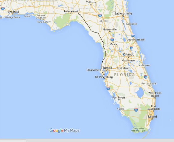 distance from new jersey to orlando florida