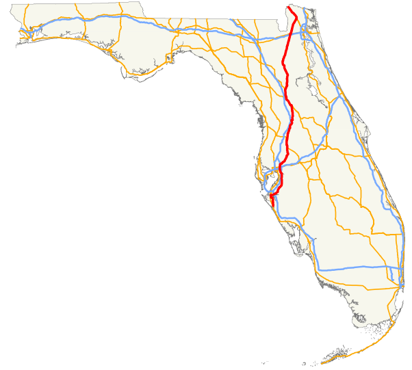 Florida Road Trips On The North-South Highways